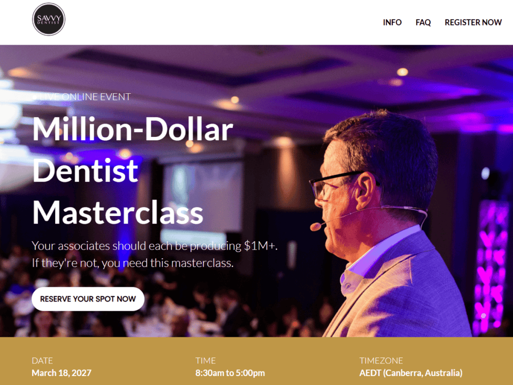 Savvy Dentist – Funnel & Landing Page Design